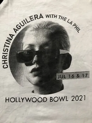 $99.99 • Buy Christina Aguilera With The LA Phil Hollywood Bowl July 16&17 Concert Raglan XL
