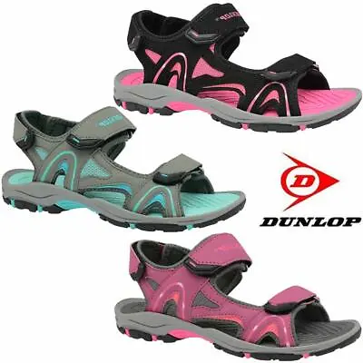 Ladies Womens Summer Sandals Dunlop Sports Hiking Walking Trekking Beach Shoes • £18.95