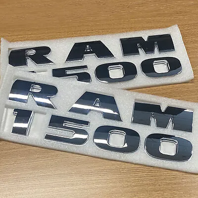 2PCS Side Door Chrome Silver Emblem Badges 3D Raised Letter For RAM 1500 Models • $33.99