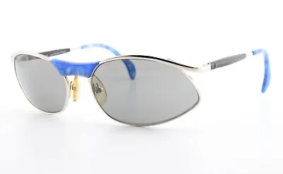 £137.03 • Buy Alain Mikli Paris Sunglasses 3213 Col 10110 Blue Silver Sunglasses 1997 Size M