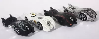 Vint Mattel Hot Wheels Batman 1:64 Diecast Batmobiles Set Of 4 (1 Custom) Mint! • $12.99