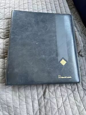 Merrill Lynch Binder 3 Ring Navy Blue • $12.50