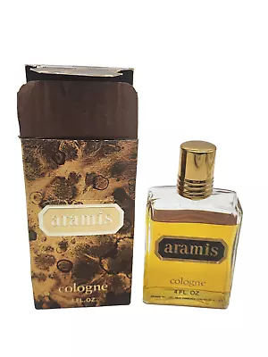 VINTAGE ARAMIS COLOGNE 4 OZ 1970s - In Box - Evaporated Original Formula • $89.99