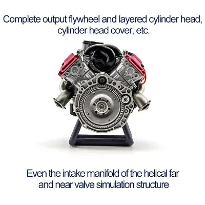 V8 Engine Metal Model Building Kits Internal Combustion DIY Hobby For Adults NEW • $186.46