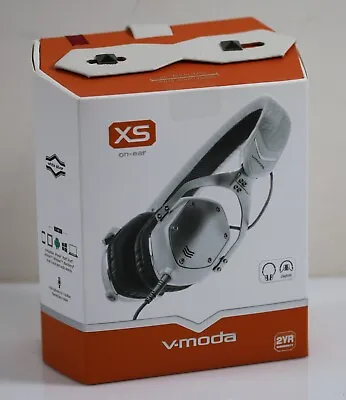 V-Moda XS On-Ear White Silver XS-U-WSILVER Headphones - BRAND NEW SEALED • $165