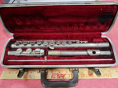 Vintage 1960s Bundy Selmer Flute￼ Elkhart Indiana USA W/ Original Case SN #82178 • $39.99