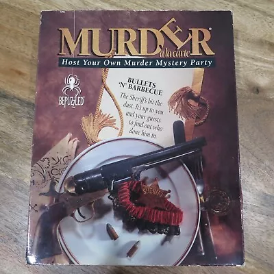 Vtg Murder A La Carte - Murder Mystery Game  Bullets 'N' Barbecue  By Bepuzzled  • $15