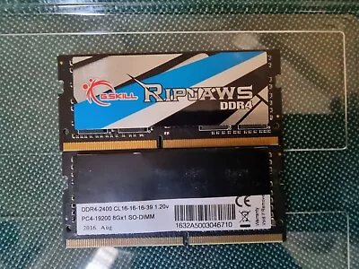 G.Skill Ripjaws SO-DIMM 16GB DDR4-2400 PC4-19200 2x 8 GB CL16-16-16-39 1.20V • £35