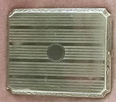 Vintage Art Deco EAM Silver Tone Metal Cigarette Case Made In USA • $10