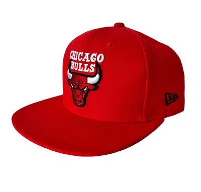 New Era Chicago Bulls Red NBA Snapback Hat 9Fifty Cap • $30