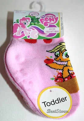 NEW My Little Pony TODDLER Socks 4PK Apple Jack Pinkie Pie Fluttershy Twilight • $13.45