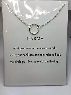 Open Circle Necklace Karma • £8.95