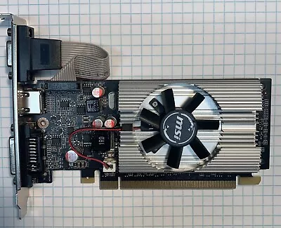 MSI NVIDIA GEFORCE N210-MD1G/D3 210 1GB GDDR3 PCIe Video GRAPHIC CARD HDMI DVI • $18