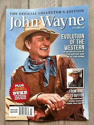 JOHN WAYNE Official COLLECTOR EDITION Vol 48 EVOLUTION WESTERN Yellowstone DUKE • $9.79
