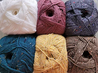 Aran Wool 75% / 25% Acrylic Woolcraft Baby - Children- Adults- Knitting  Crochet • £13.49