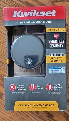 Kwikset Smartkey Security Deadbolt  92580-020 Matte Black Modern Low Profile  • $24.99