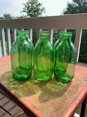 Vintage Bottles - Green Glass Mrs Buttersworth And Perfume • $32
