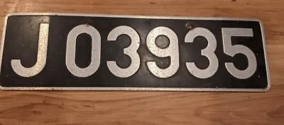  ICELAND Older License Plate Made Of Thick Aluminium US Forces 1950's  • $89