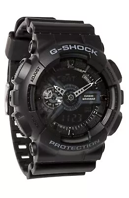 G-Shock Custom Men's Wrist Watch Sterling Silver Cubic Zirconia Black GA110-022 • $72.52