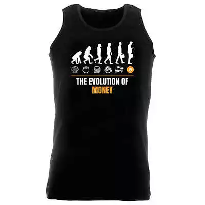 Evolution Of Money Cryptocurrency Bitcoin - Funny Singlet Vest Unisex Tank Top • $19.95