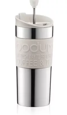 Bodum Vacuum Stainless Steel Flask - Travel French Press - Plunger Cup 350ml Mug • $55