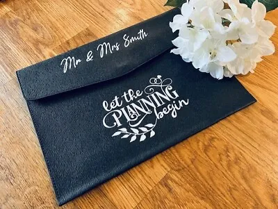 A4 Personalised Wedding Document Holder | Marriage Certificate Wallet | • £10.99