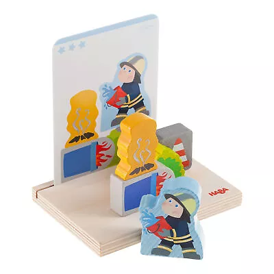 HABA Fire Brigade Stacking Toy (Made In Germany) • $24.99