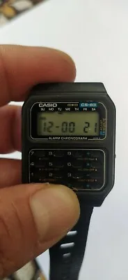 RARE Vintage 1982 231 Casio CS-83  Digital Calculator Watch Working • $99.82