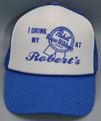 Pabst Blue Ribbon PBR Beer Mesh Trucker Snapback Baseball Hat Cap • $20