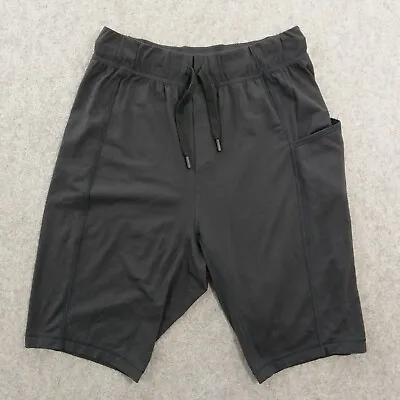 Lululemon Shorts Mens 3Medium Black Elastic Waits Drawstring Logo Yoga Gym 12  • $21.99