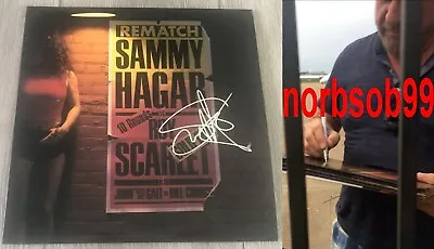 SAMMY HAGAR SIGNED REMATCH VINYL ALBUM VAN HALEN W/EXACT PROOF & BECKETT BAS COA • $249.95