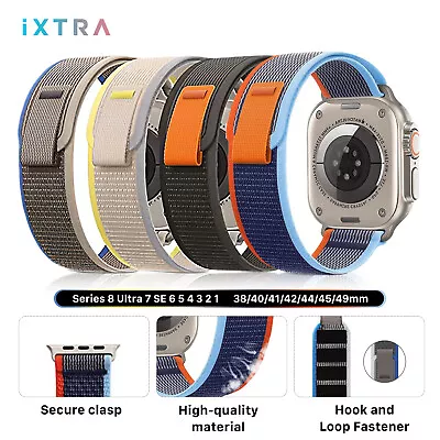 $6.54 • Buy Trail Loop Apple Watch Band Nylon Strap IWatch For Series 8 Ultra 7 SE 6 5 4 3 2
