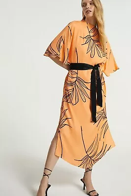 Latest Designer Printed Casual Wear Kaftan With Belt Women WardRobe Caftan Dress • $43.84