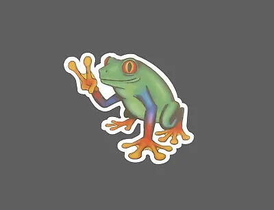 Tree Frog Sticker Peace Waterproof NEW - Buy Any 4 For $1.75 EACH Storewide! • $2.95