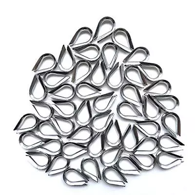 50 Pcs M3 Stainless Steel Thimble For 1/8 Inches Diameter Wire Rope • $13.56