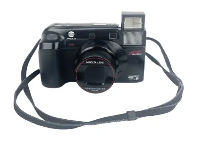 Minolta Freedom Tele Camera AF Multi Beam 35mm Film FOR PARTS OR REPAIR AS IS • $12.68