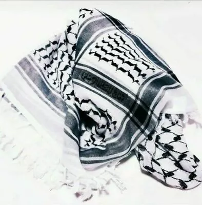 £21.87 • Buy Black & White Palestinian Shemagh Scarve, Genuine & Original From Palestine
