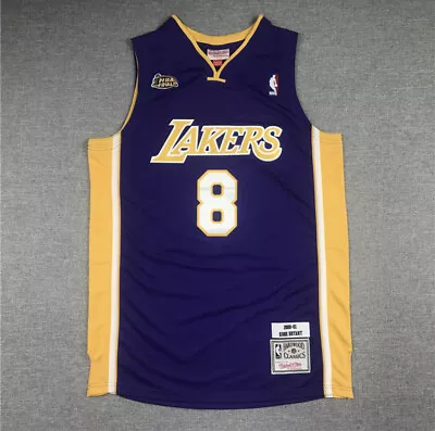 Los Angeles Lakers Kobe Bryant Purple NBA Finals Basketball Vintage #8 Jersey • $45.99