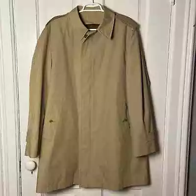 London Fog Vintage 42 Regular Tan Trench Coat • $60