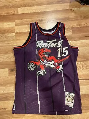 Toronto Raptors Vince Carter M&N Swingman Jersey Men’s L Purple 1998–1999 • $52.99