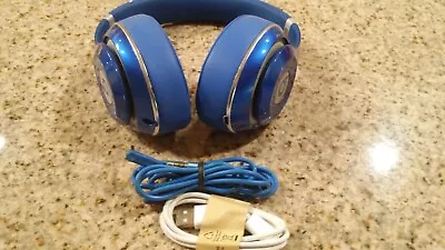 Beats By Dr. Dre Studio 2.0 Wired Headphones Over-Ear Wired Blue Color • $32