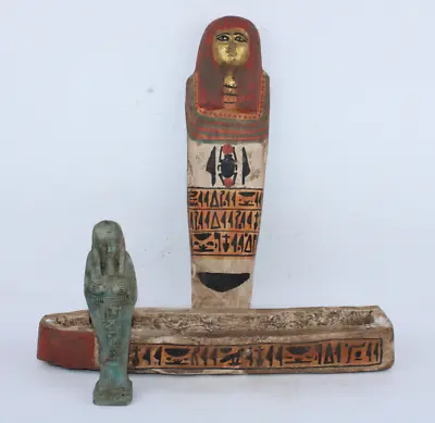 $299 • Buy RARE ANCIENT EGYPTIAN ANTIQUE Queen Ushabti Coffin Wood Tomb Statue (EGYCOM)