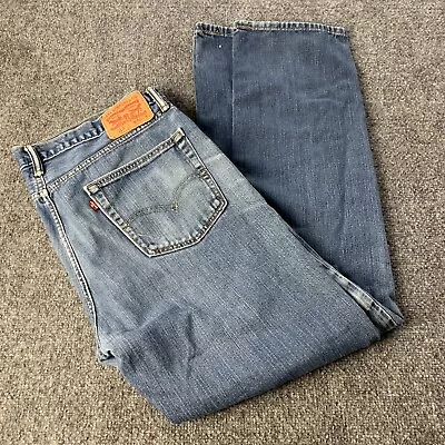 Levis 514 Men's Slim Straight Leg Blue Denim Jeans Pants Mid Rise Size 36 X 34 • $30.99