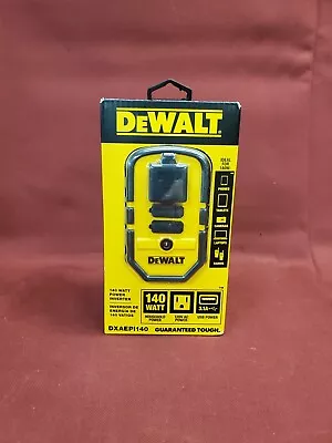 DEWALT DXAEPI140 140-Watt Portable Car Power Inverter With Dual USB Ports #H3 39 • $21.99