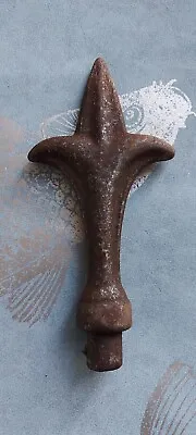 Vintage Wrought Cast Iron Garden Gate Fence Finial  Architectural Salvage Gothic • $31.07