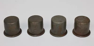 4 New Vintage Style Metal Spout Dust Caps For Master Oil Bottle Spouts • $12.95