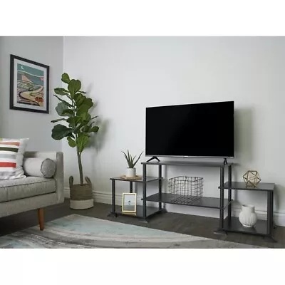 No Tools Entertainment Center For TVs Up To 40  True Black Oak • $30.99