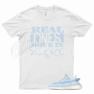 White REAL T Shirt For Adidas YZ Boost 350 V2 Mono Ice Blue 500 700 380 • $26.99