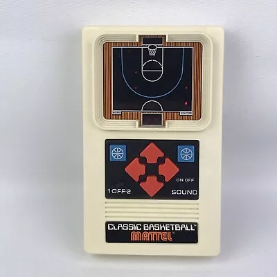 Mattel Classic Basketball Electronic Handheld Game 2003 Tested A4 • $16
