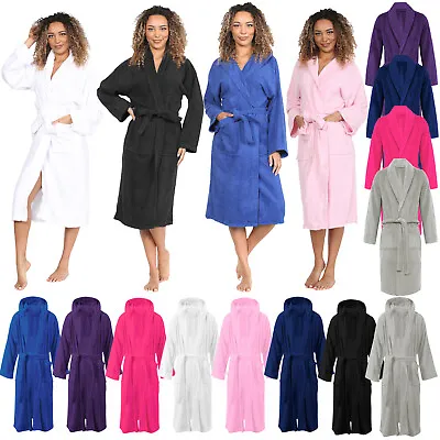 Terry Towel Bath Robe Unisex Luxury Soft Egyptian Cotton Towelling Dressing Gown • £14.99